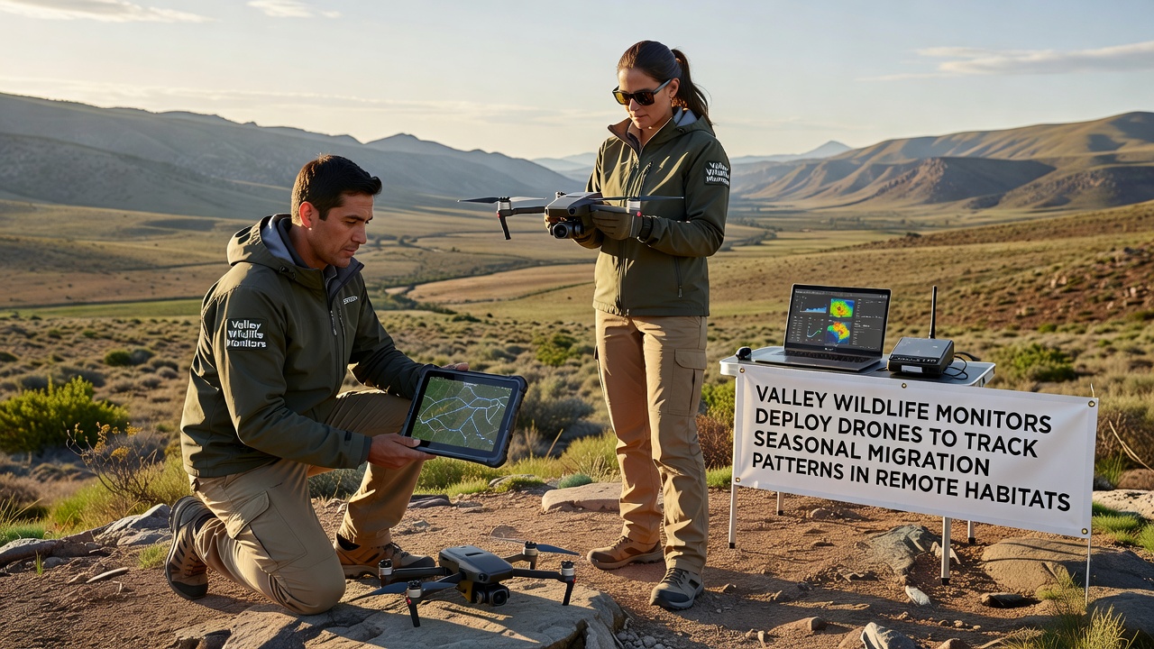 Valley Wildlife Monitors Deploy Drones to Track Seasonal Migration Patterns in Remote Habitats